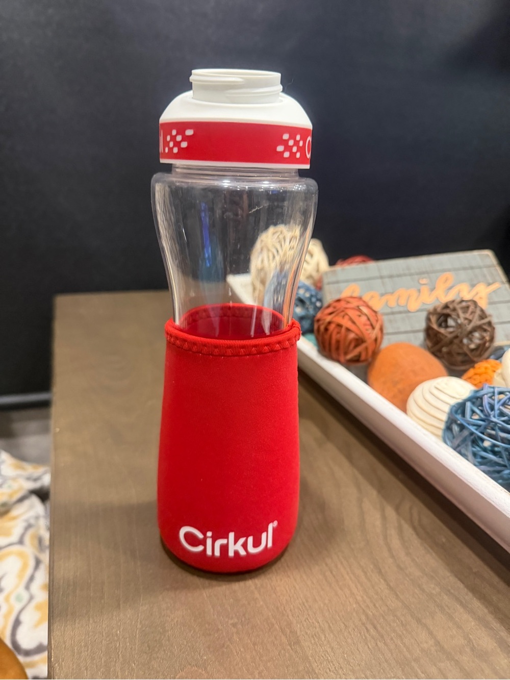 Cirkul Red Water Bottle with Neoprene Sleeve - Home Party Supplies